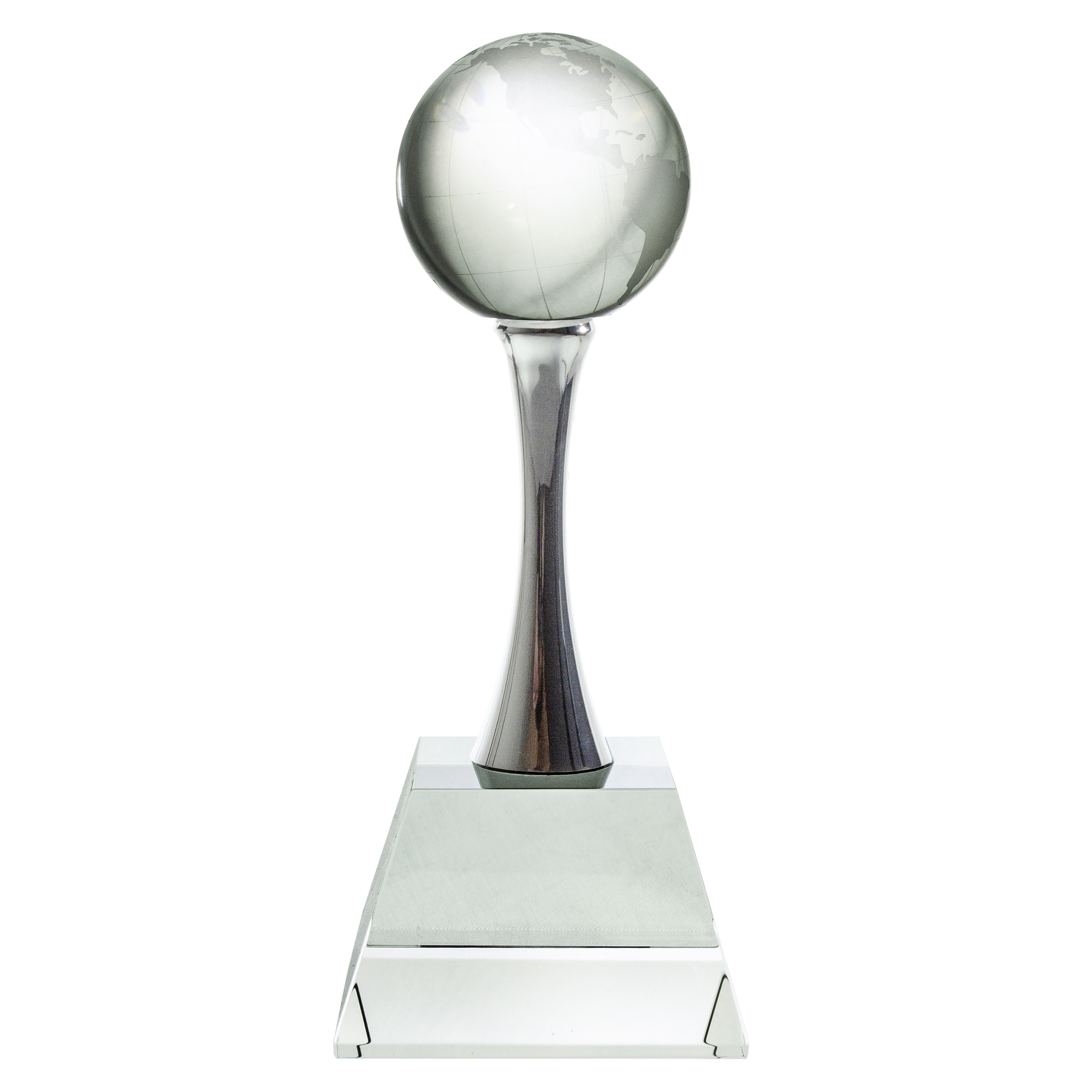 8" Optimaxx Globe on Curved Column 4