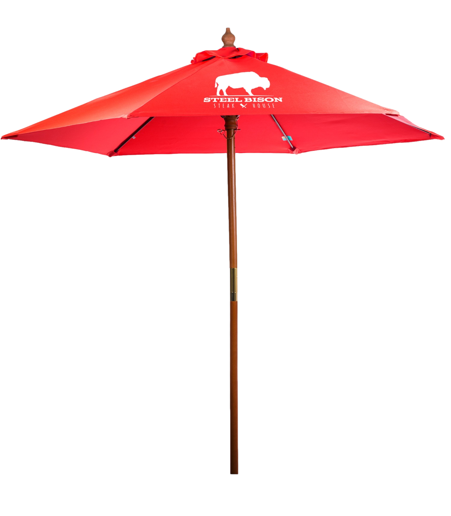7' Bamboo Recycled Market Umbrella
