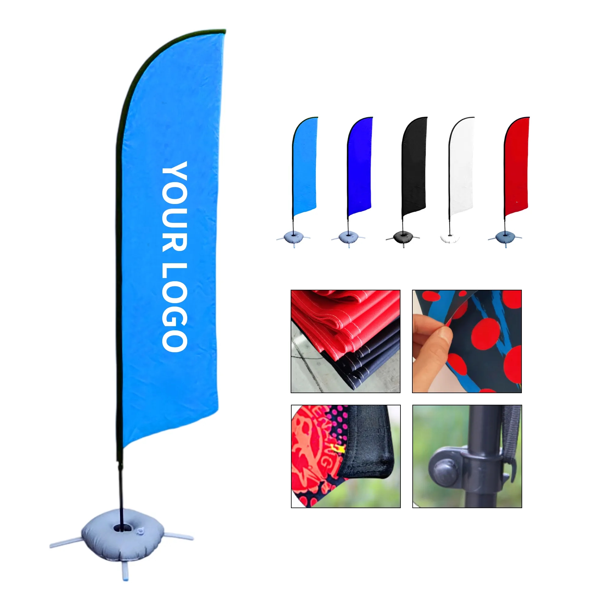 Double-Sided 11ft Feather Flag Set 3
