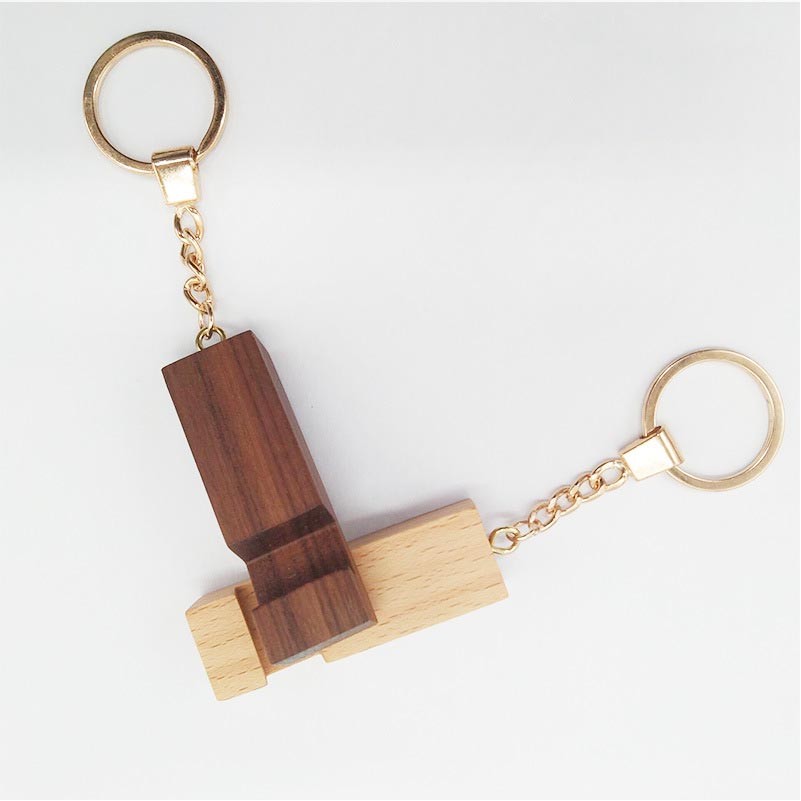 Wood Phone Stand With Key Chain 5