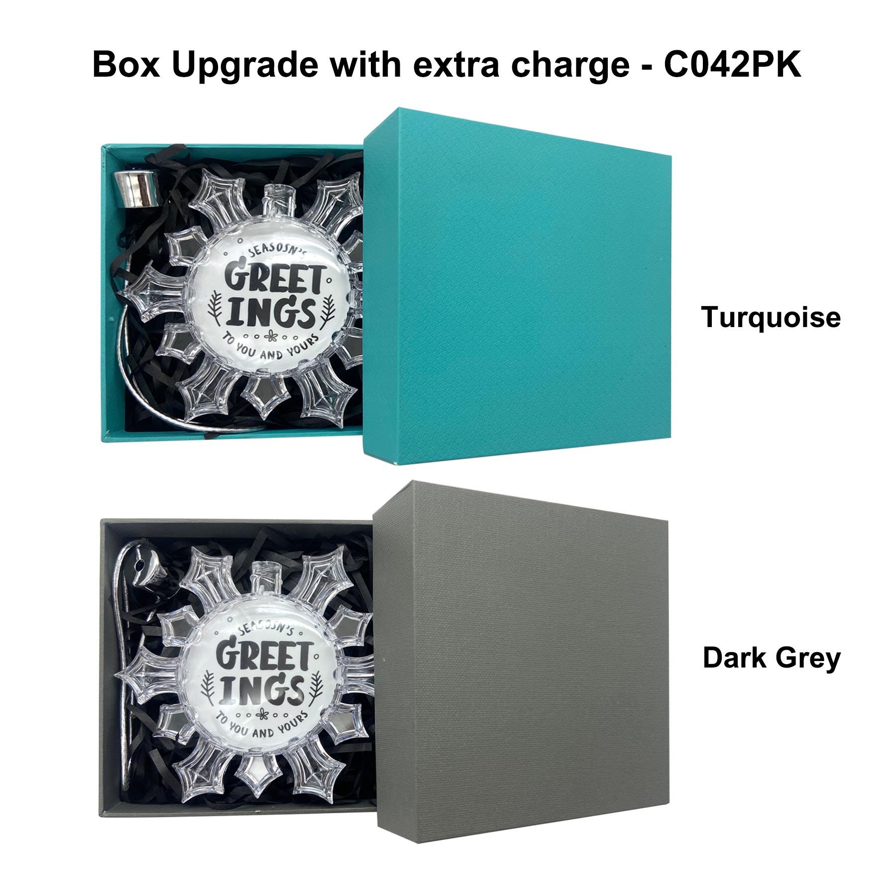 Free Shipping 3" Clear Snowflake Full Color Aluminum Sheet Ornament 1