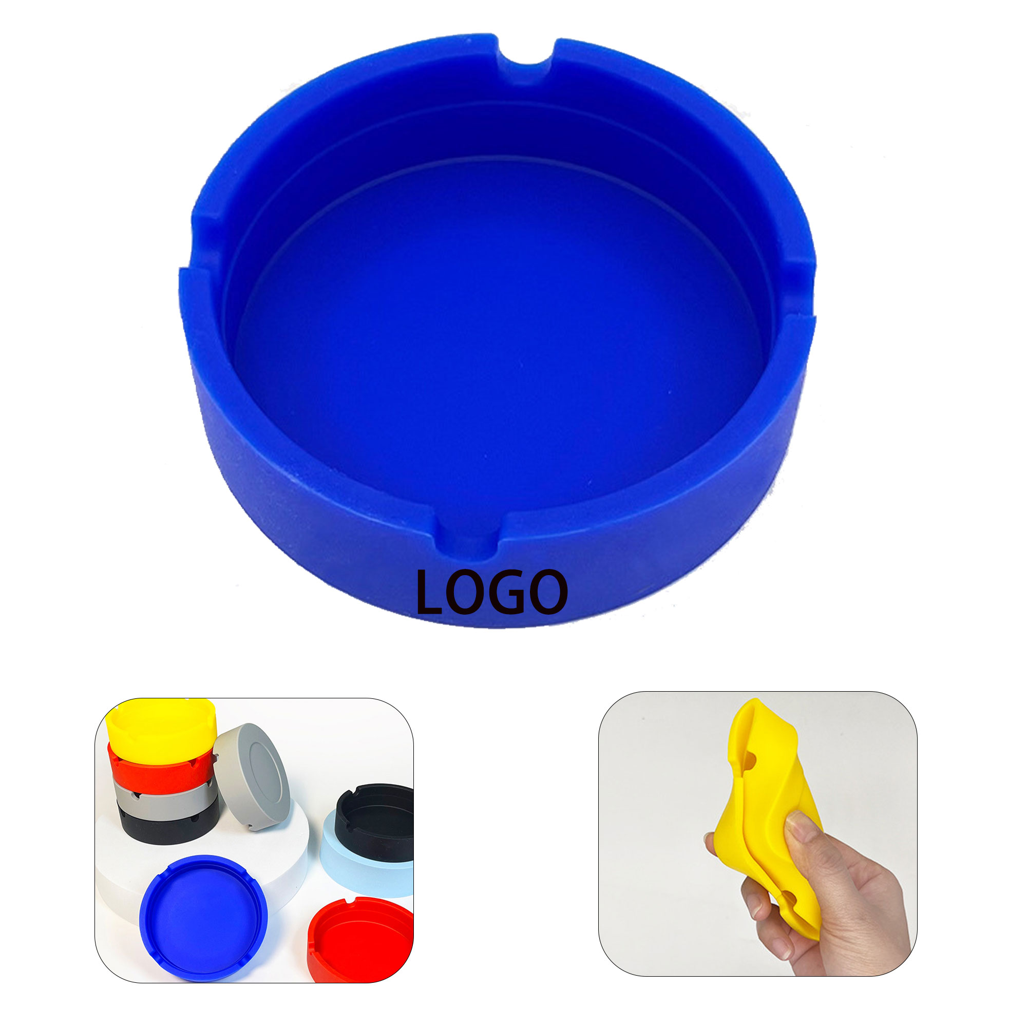 Custom Silicone Ashtray Round 2