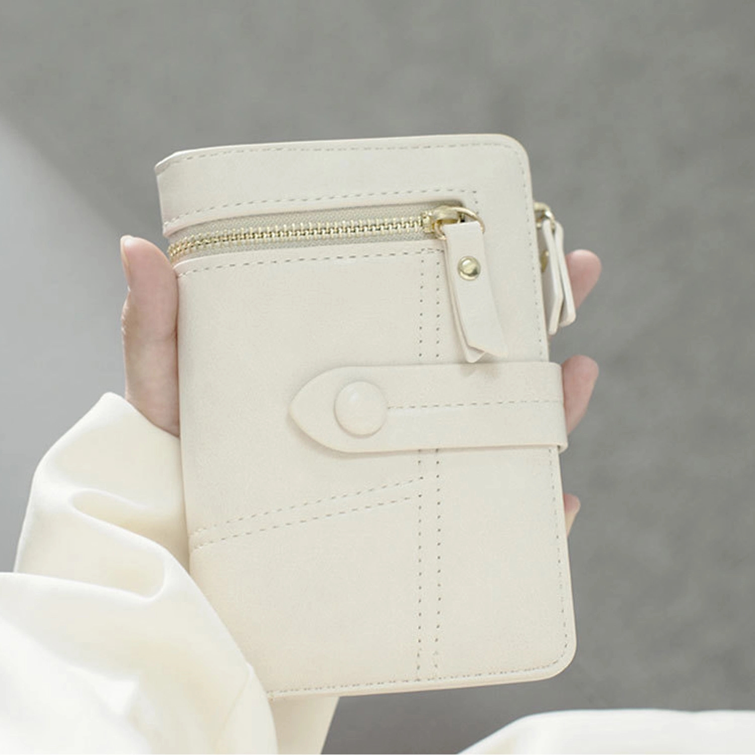 Women's PU Leather Short Zipper Purse 14
