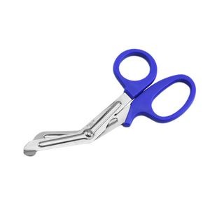 Ergonomic Emergency Medical Scissors Curved Stainless Steel Serrated Blades 23
