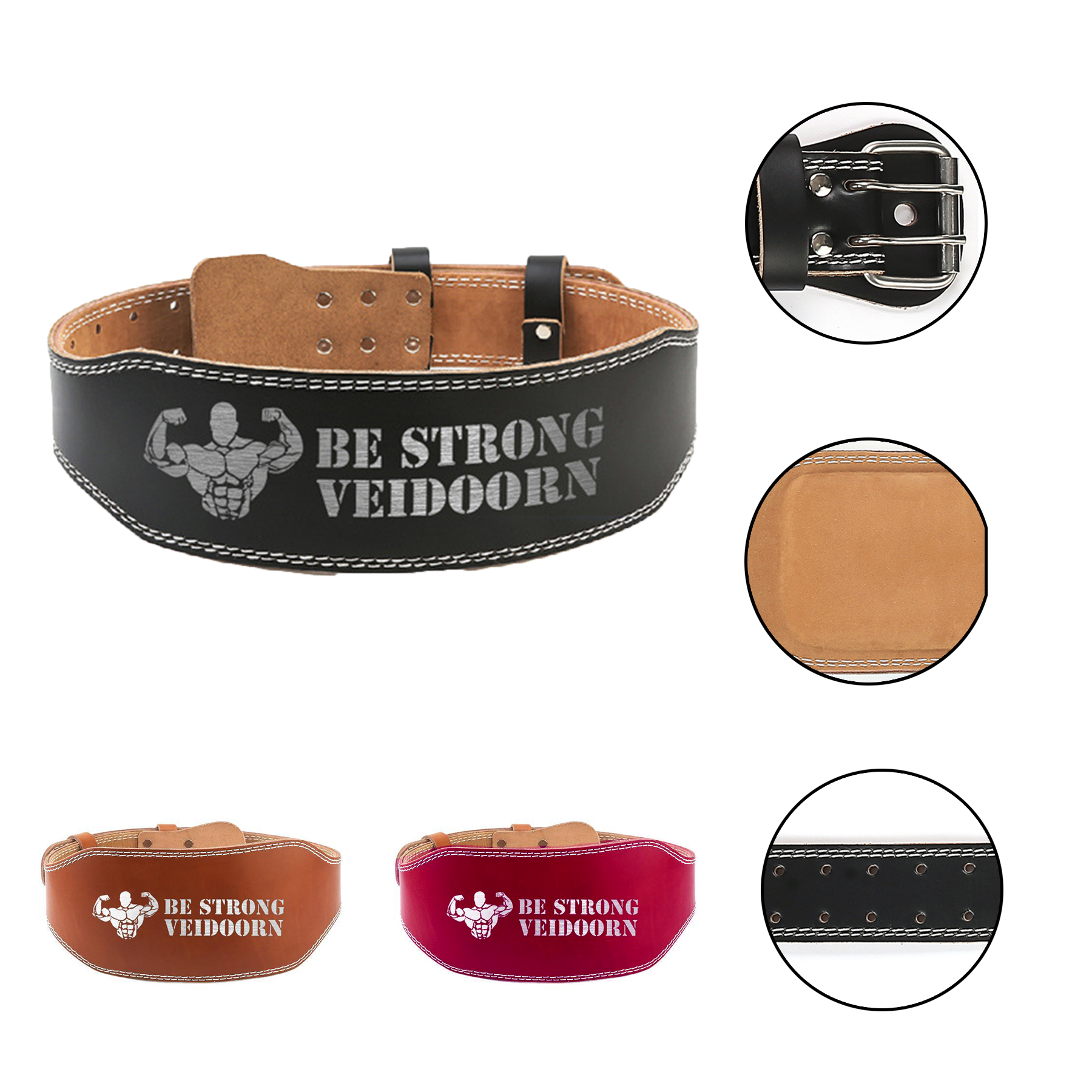 Weight Lifting Cowhide Belt for Powerlifting 1