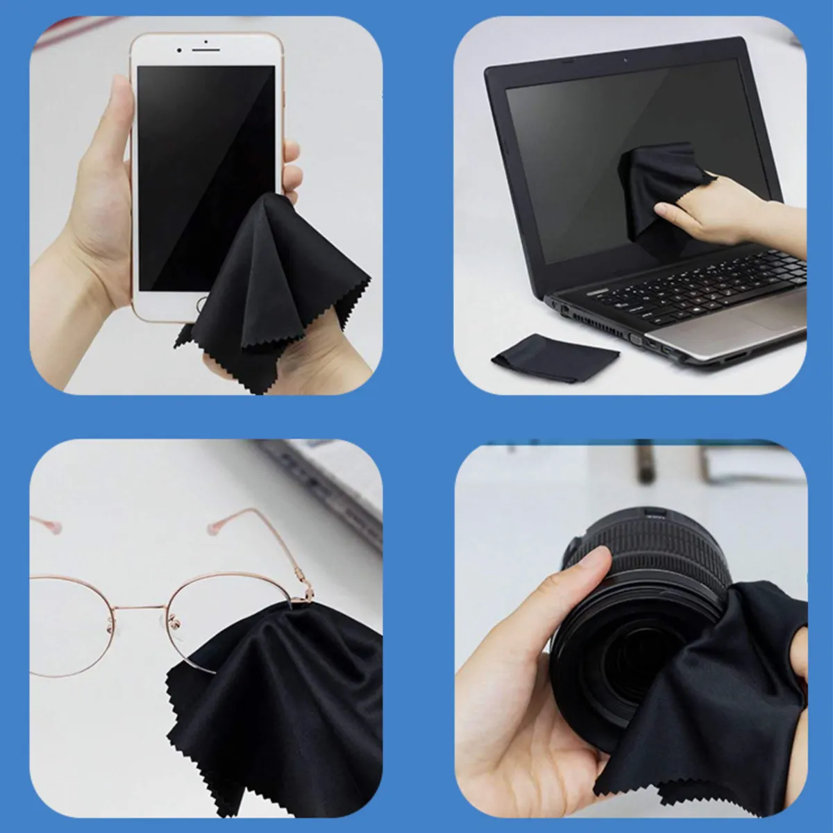 Microfiber Cloth Glasses Lens Screen Cleaning 2