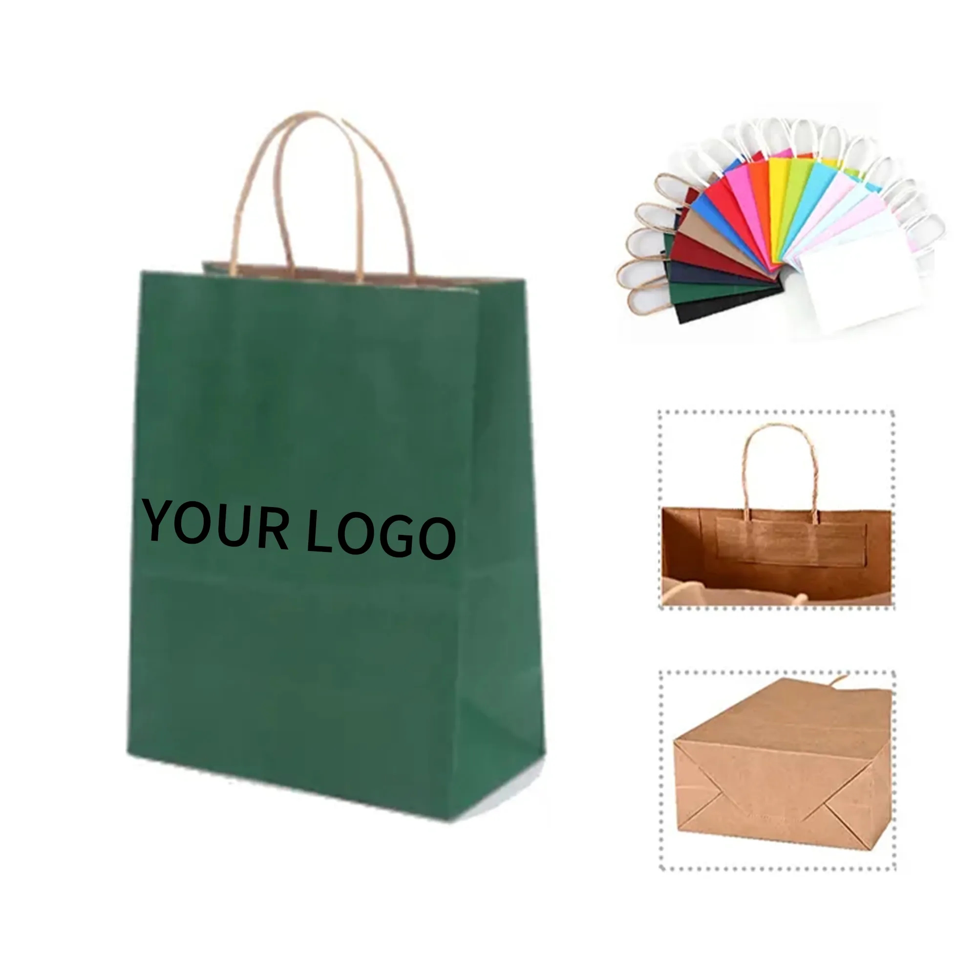 Recyclable Kraft Bag with Handles 1
