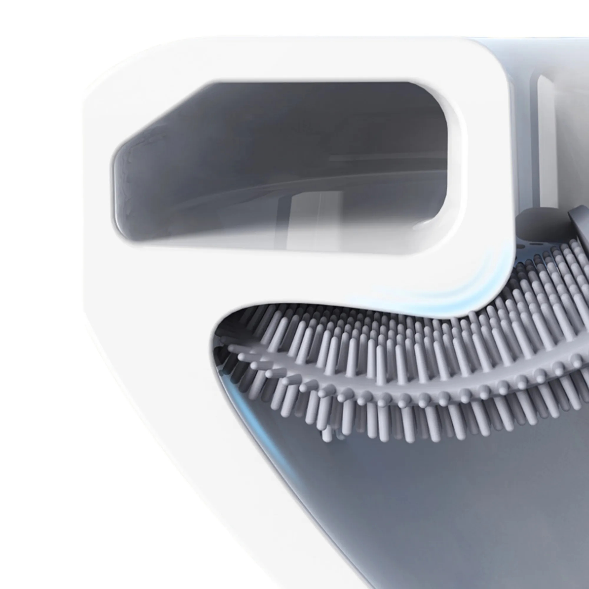Soft TPR Wall - Mounted Detachable Handle Toilet Brush 6