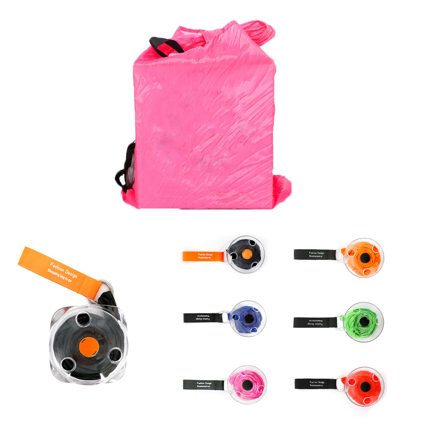 Folding Telescopic Small Disc Shopping Bag 2
