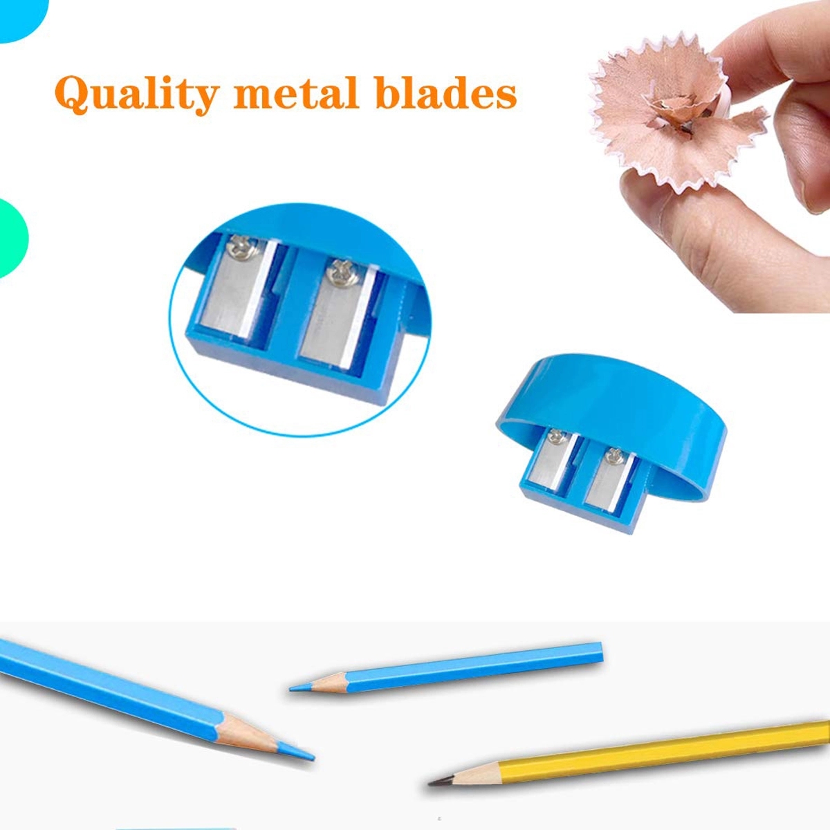 2 Holes Hand Held Pencil Sharpeners 4