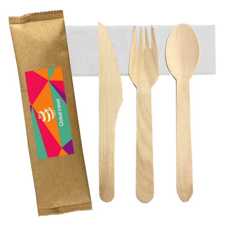 4pcs Wooden Cutlery Set 2