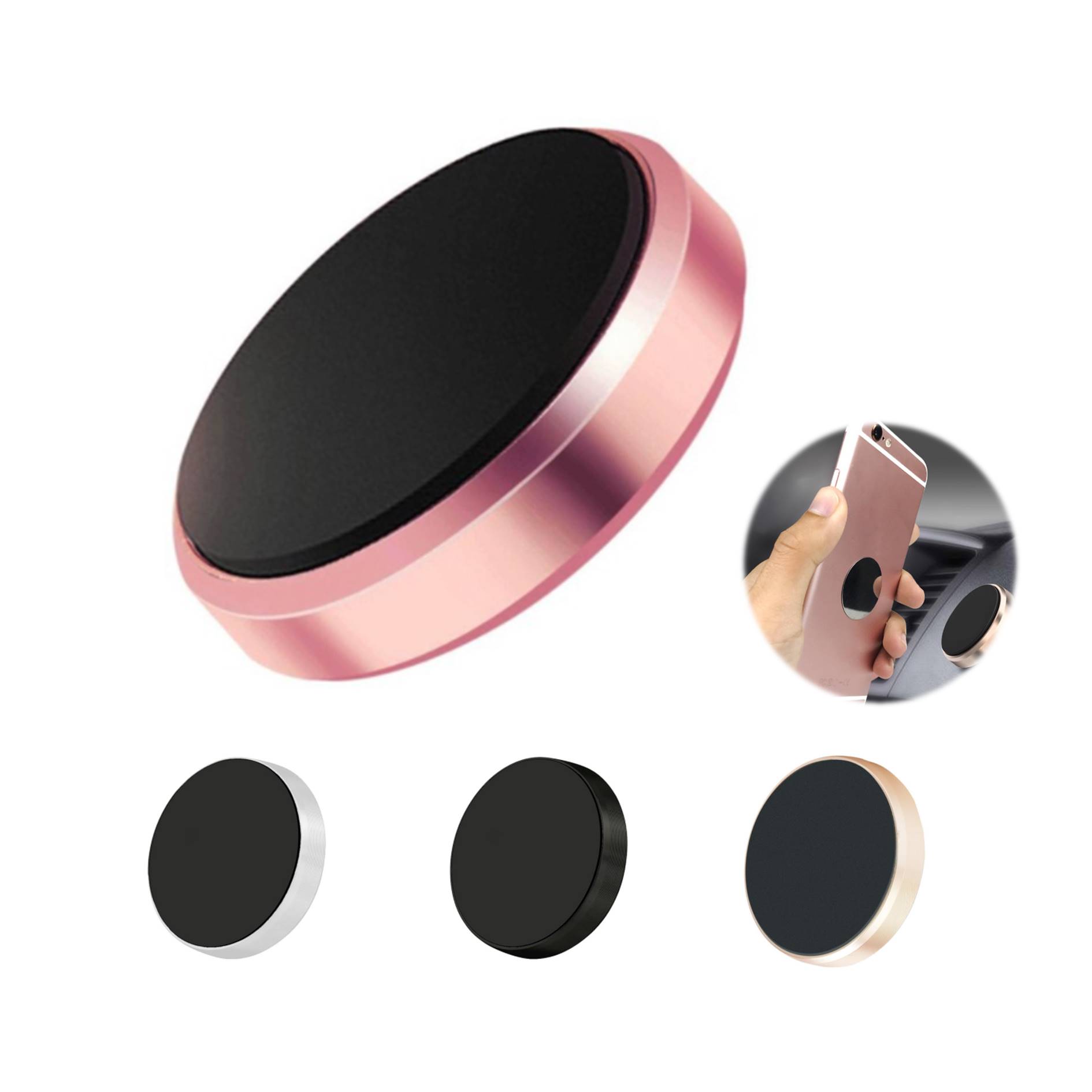 Magnetic Portable Car Mount Sticker Phone Holder 3
