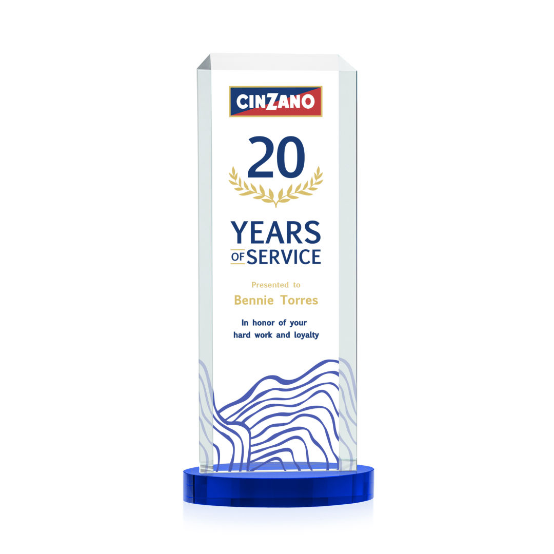 Dalton VividPrint™ Award on Alberton Base - Blue 8
