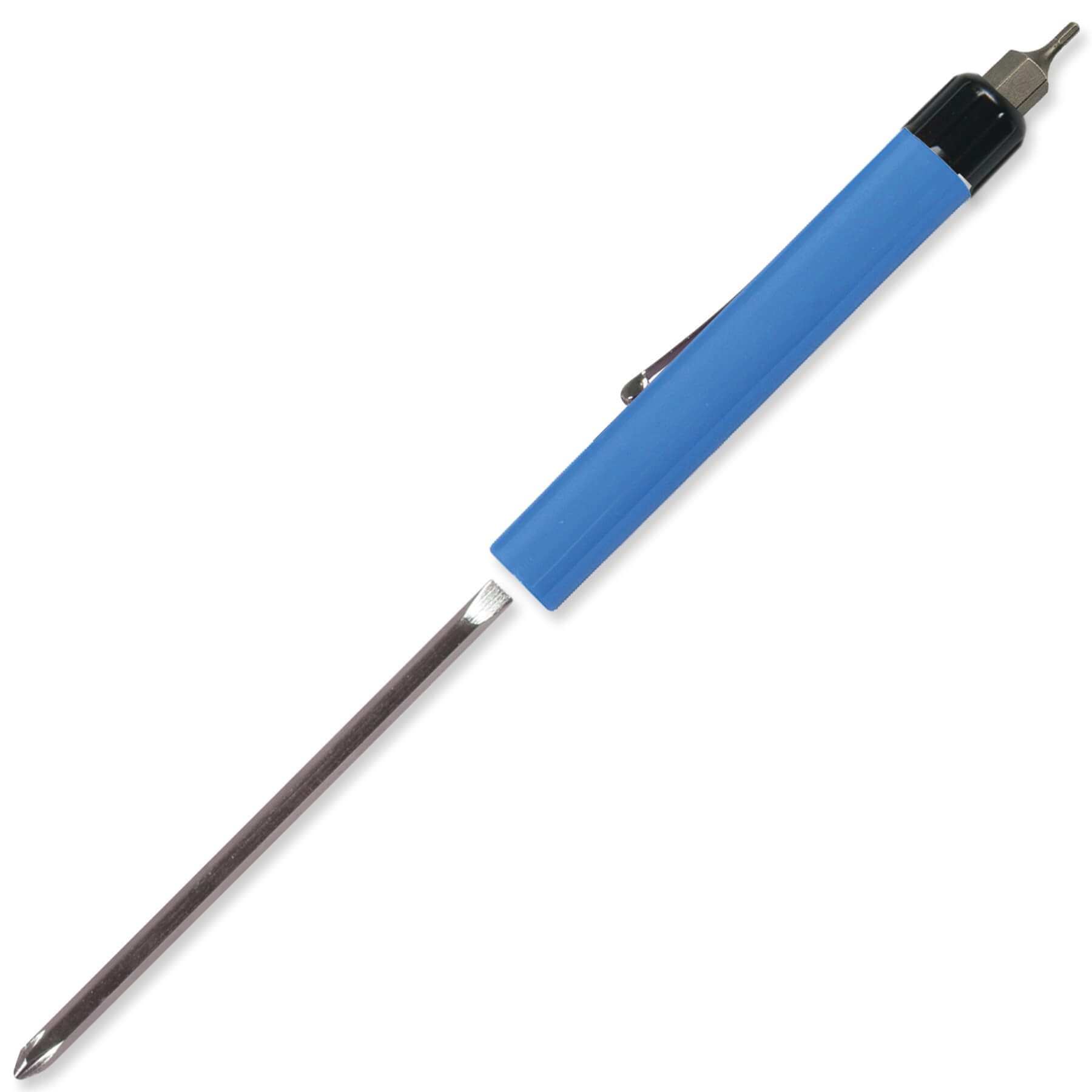 Pocket Screwdriver Reversible Flat Blade + Hex Bit Top 45