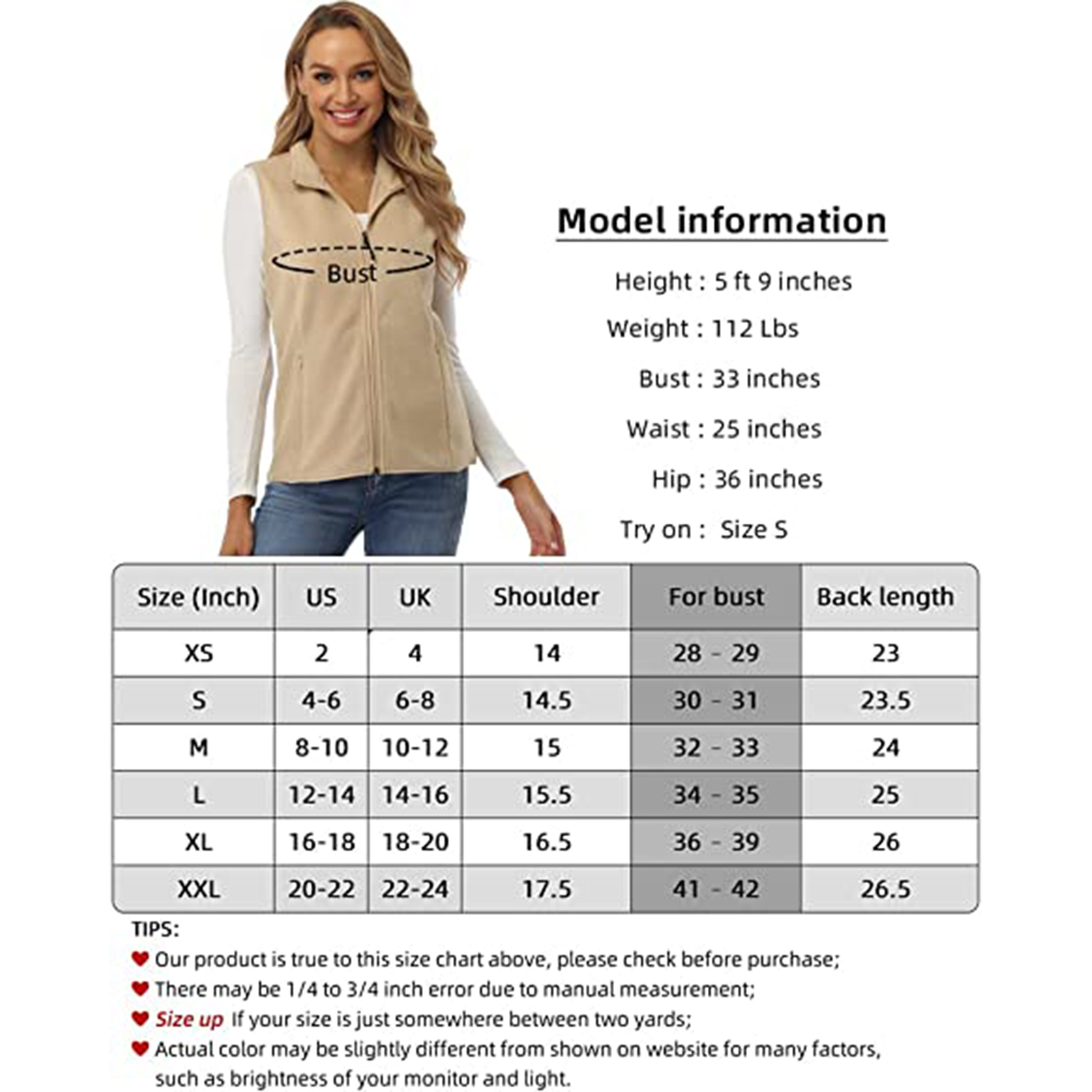 Women's Fleece Vest 3