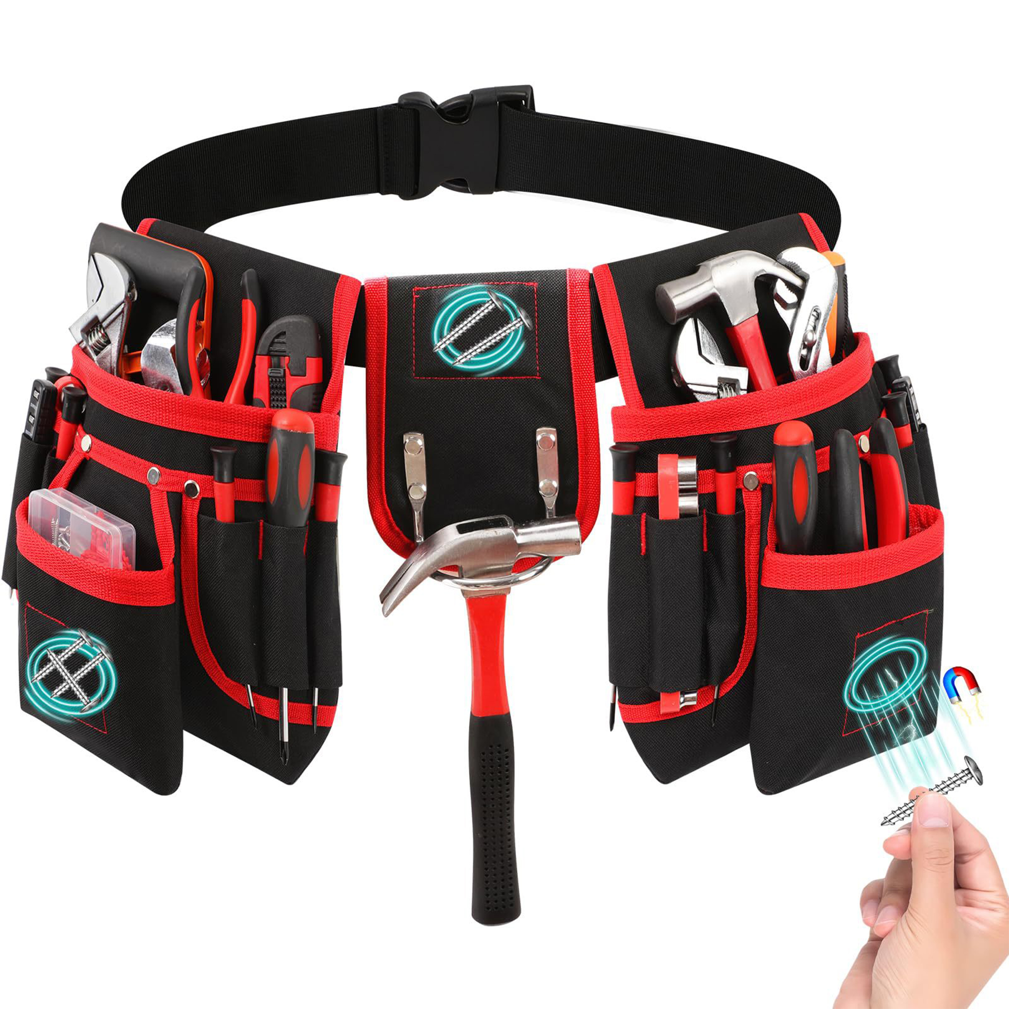 Magnetic Oxford Tool Belt 11.02 x 4.72 x 31.57" 4