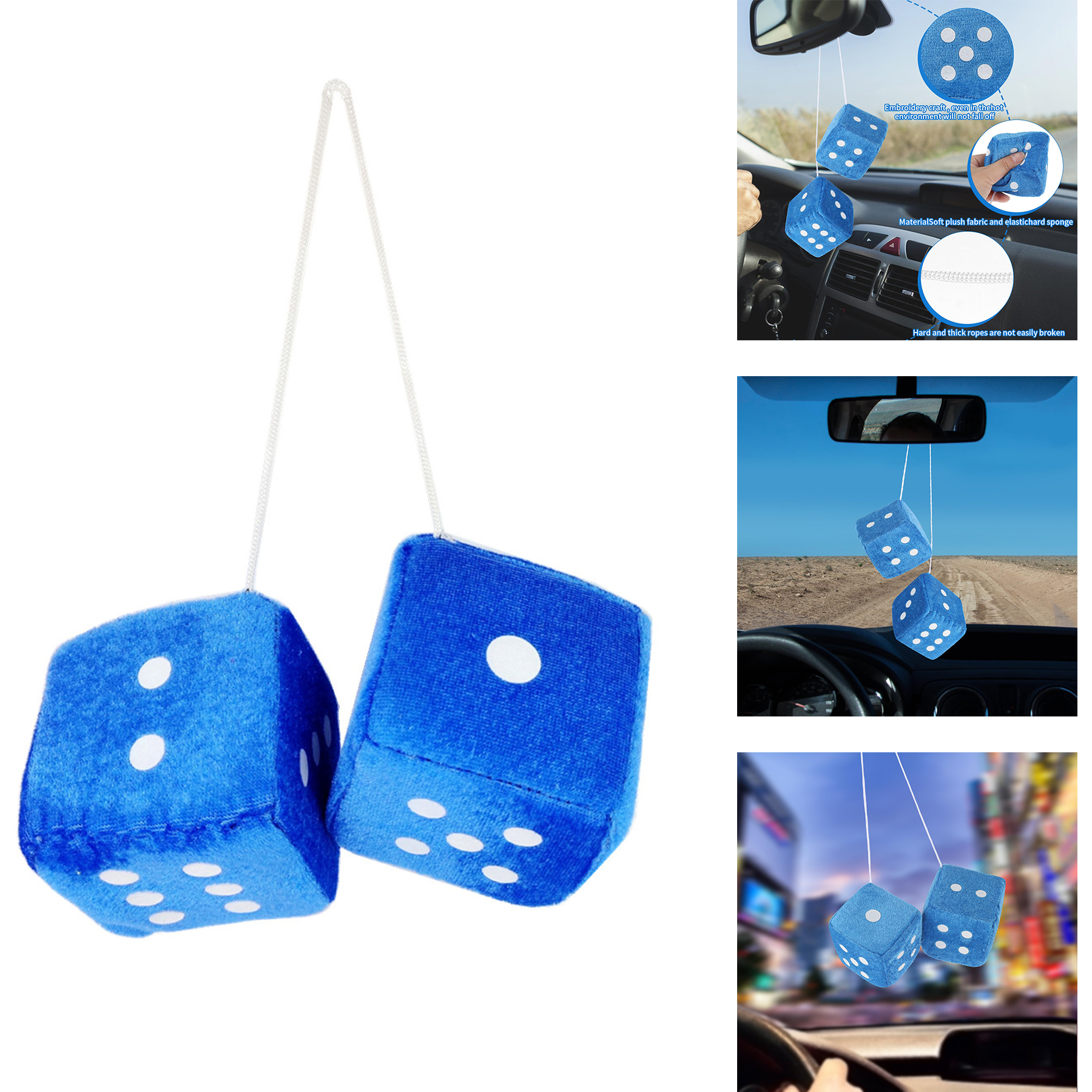 Retro Hanging Dice for Car Mirror 2