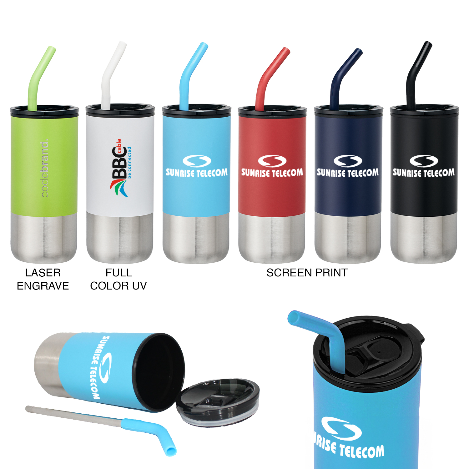 18oz Cup w/ Straw 9