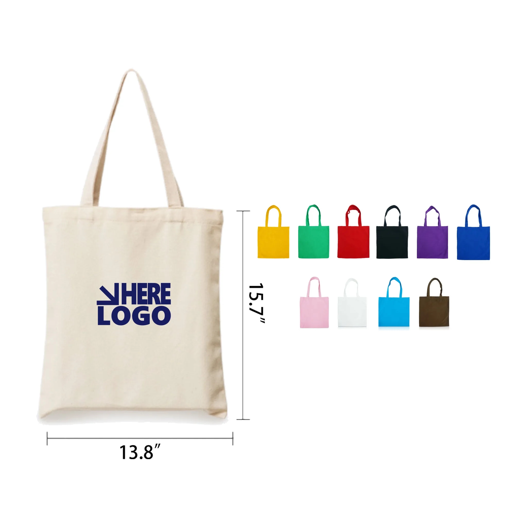 MOQ 50pcs Custom Canvas Tote Bag, custom tote bag with logo imprint 5