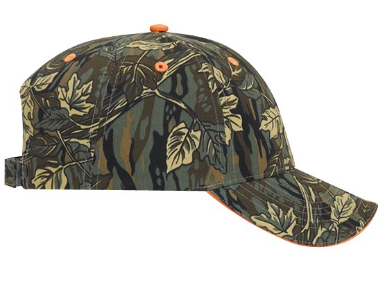 OTTO CAP® Camouflage 6 Panel Low Profile Baseball Cap 14