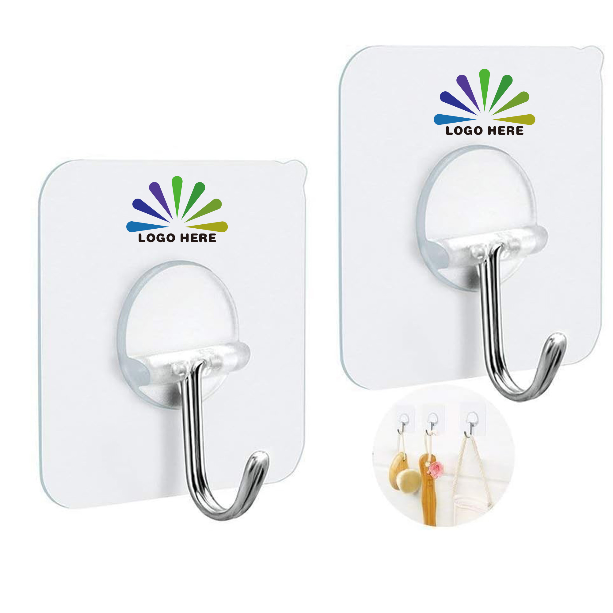 No-Drill Wall Hook With Custom Designs 2