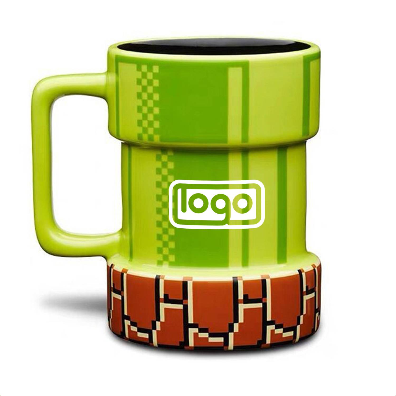 15oz Cartoon Pipe Ceramic Coffee Mug w/Handle 13