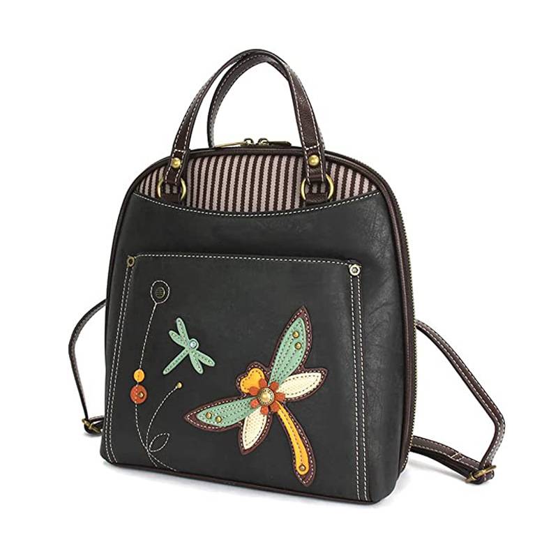 PU Leather Convertible Backpack 2