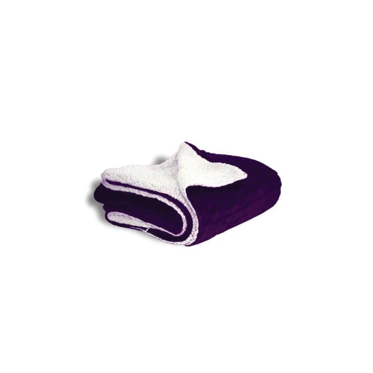 Micro Mink Sherpa Blanket - Blank - Plum and Sienna Only 3