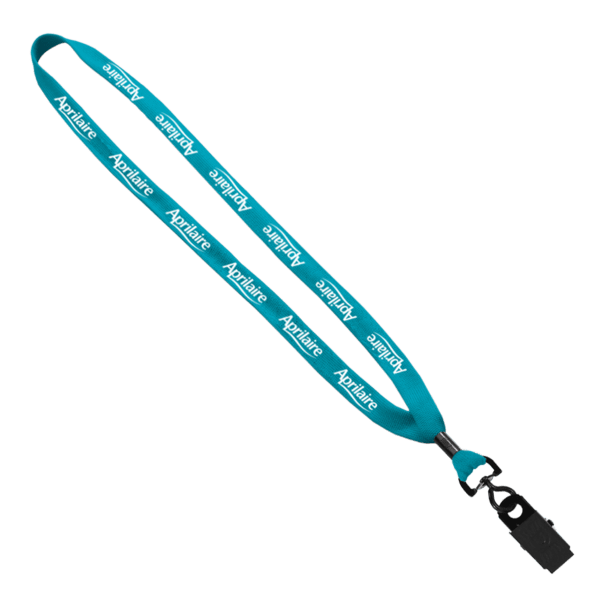 5/8" Polyester Shoelace Lanyard with Metal Crimp & Split-Ring
