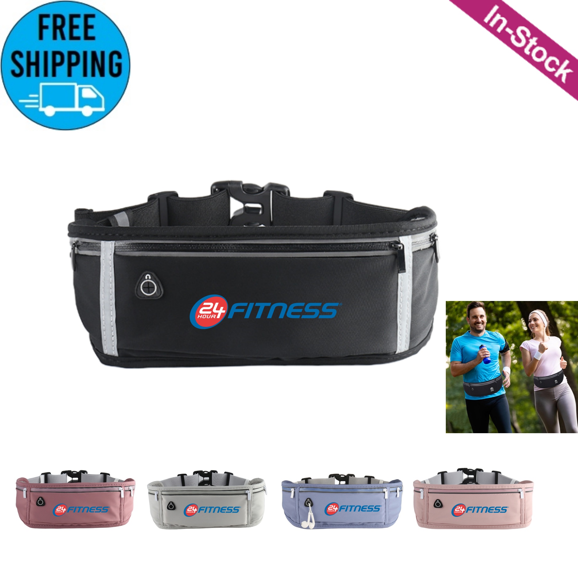Running Belt Fanny Pack with Reflective Strip 4