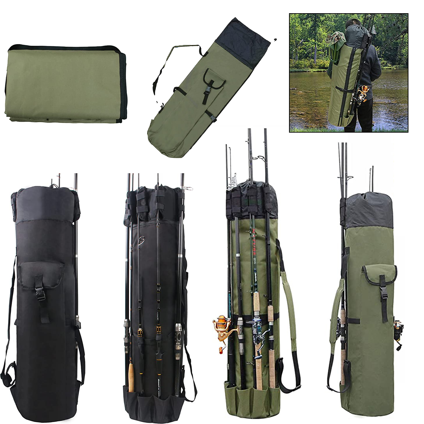 Waterproof Lightweight Fishing Rod Bag 2