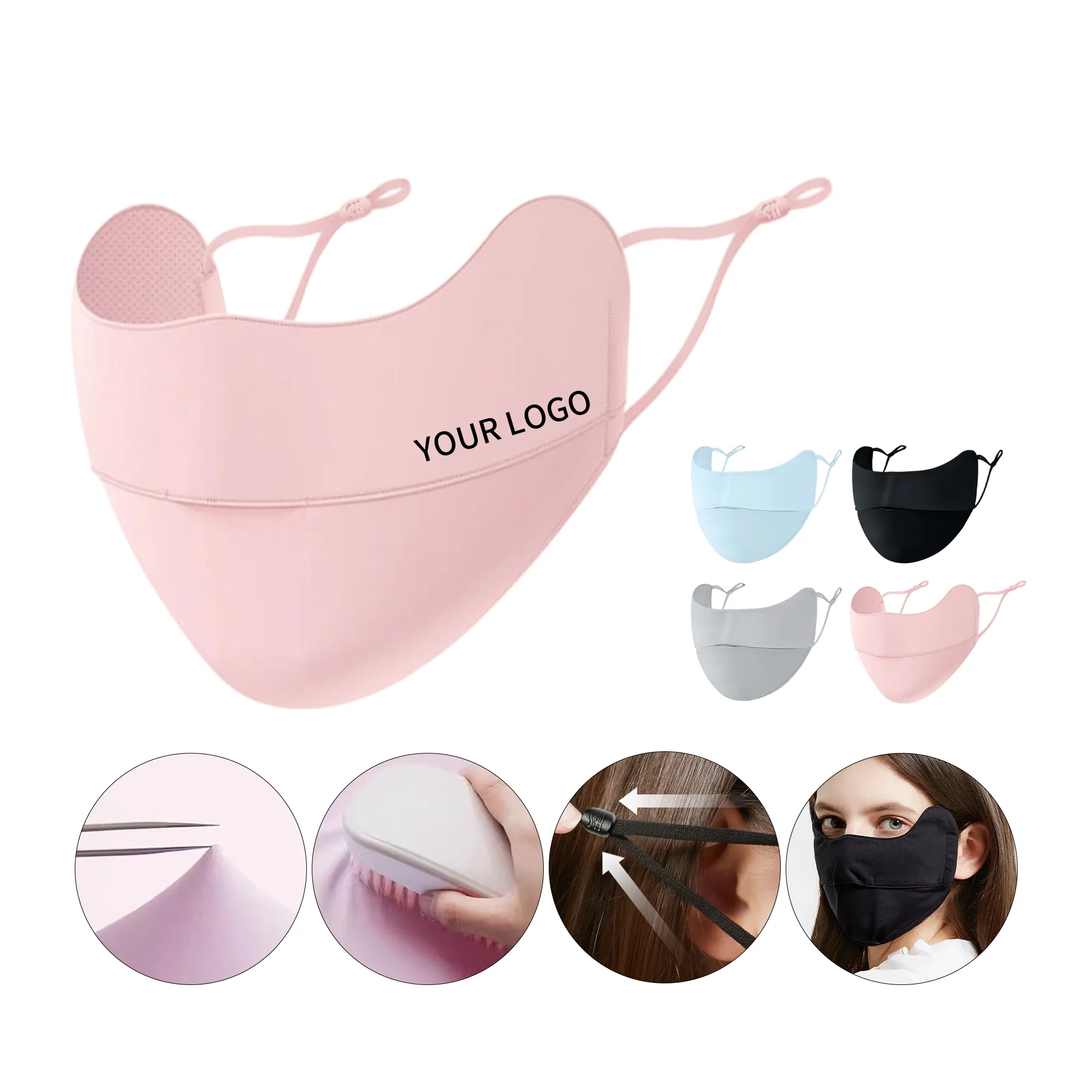 Cooling Ice Silk UV Face Mask for Summer and Outdoor Protect 7