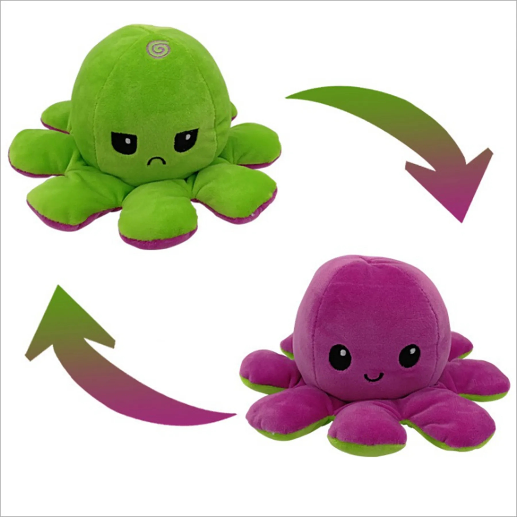 Cute Double-Sided Flipped Octopus Plush Toy 9