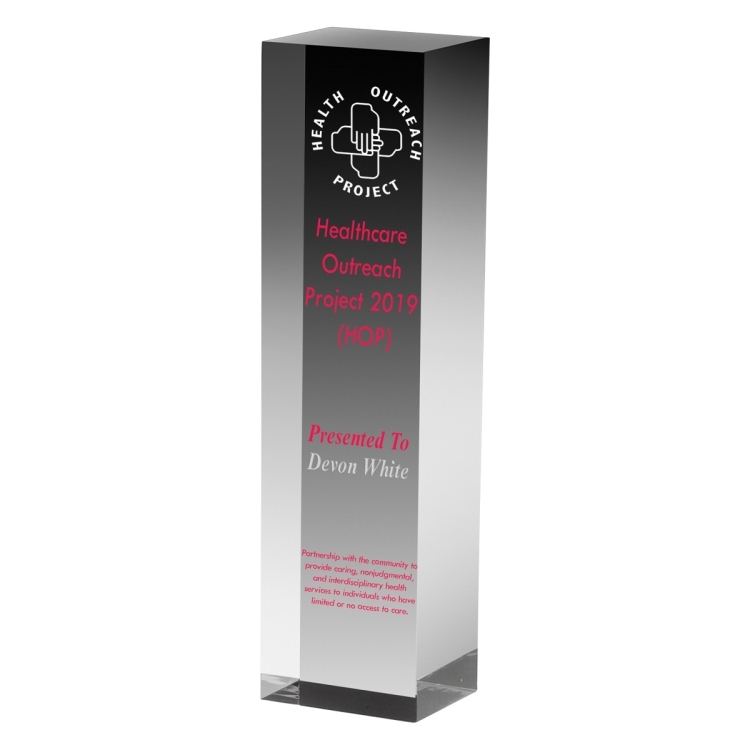 Monument Obelisk Award - 9 1/2" 4-Color Process 2