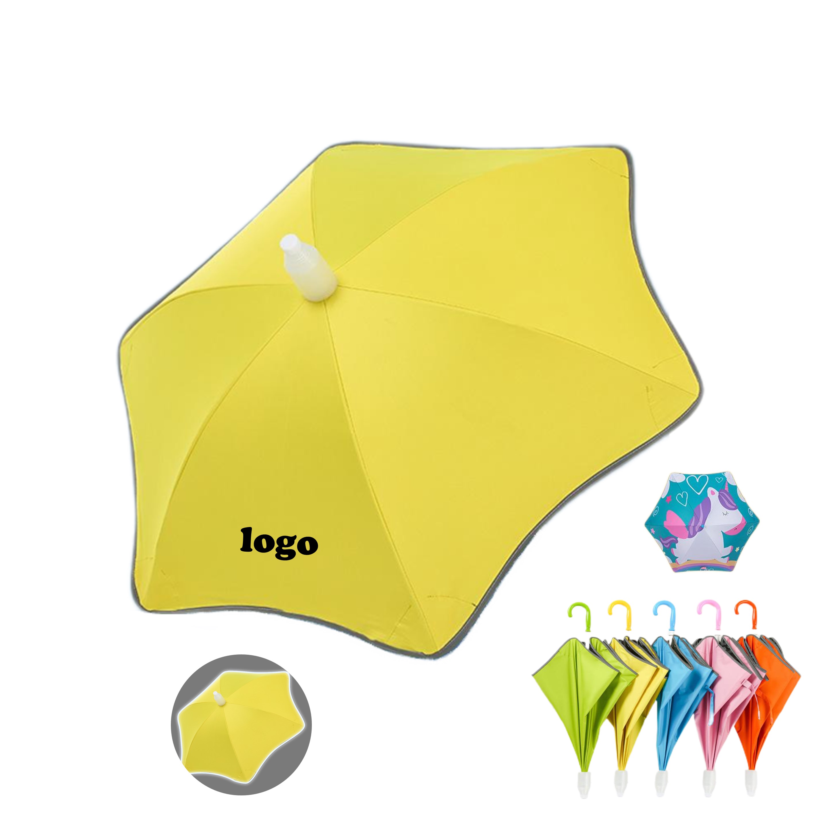 Safe Round Corner Kids Umbrella (direct import) 1