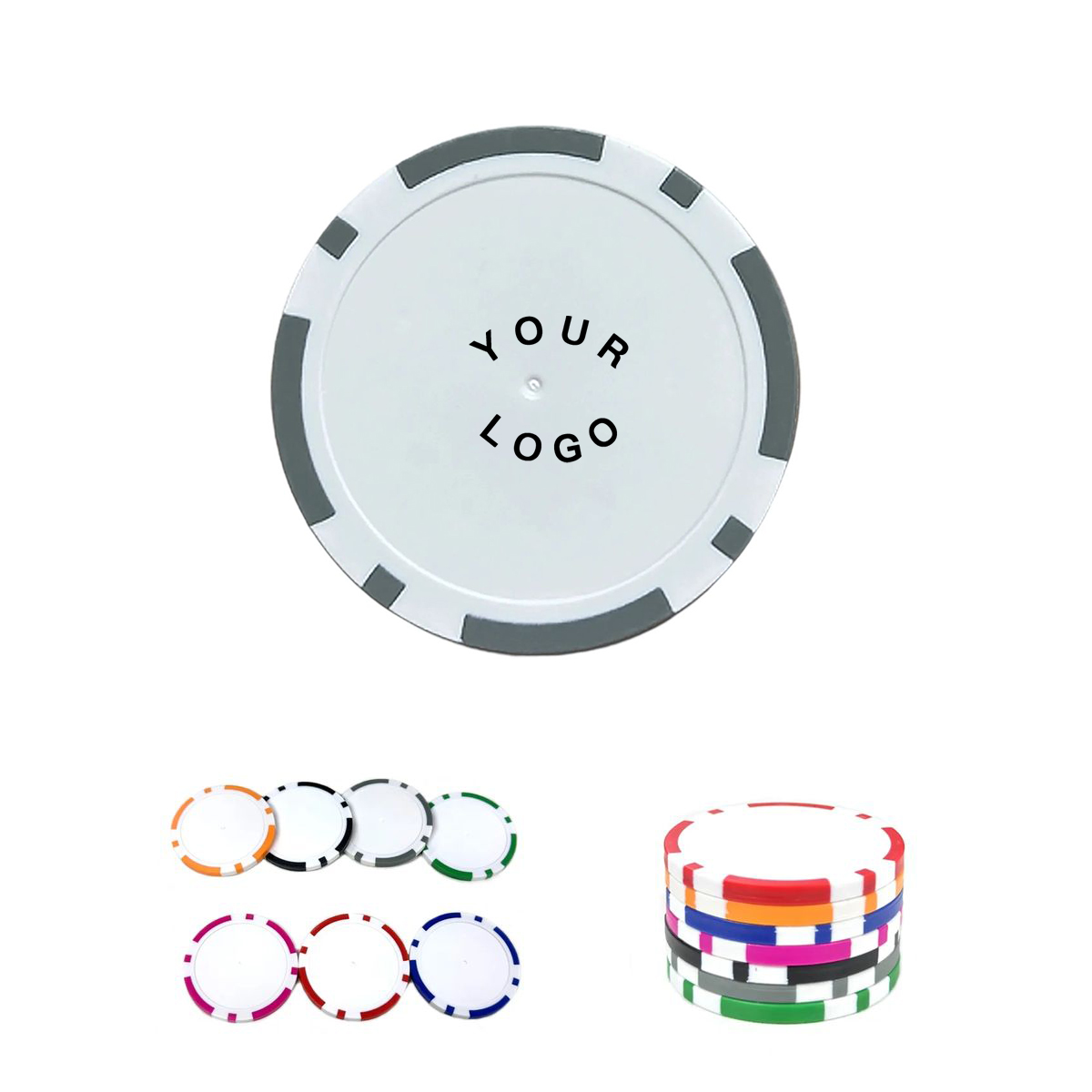 Durable Clay Composite Poker Chips Set 7