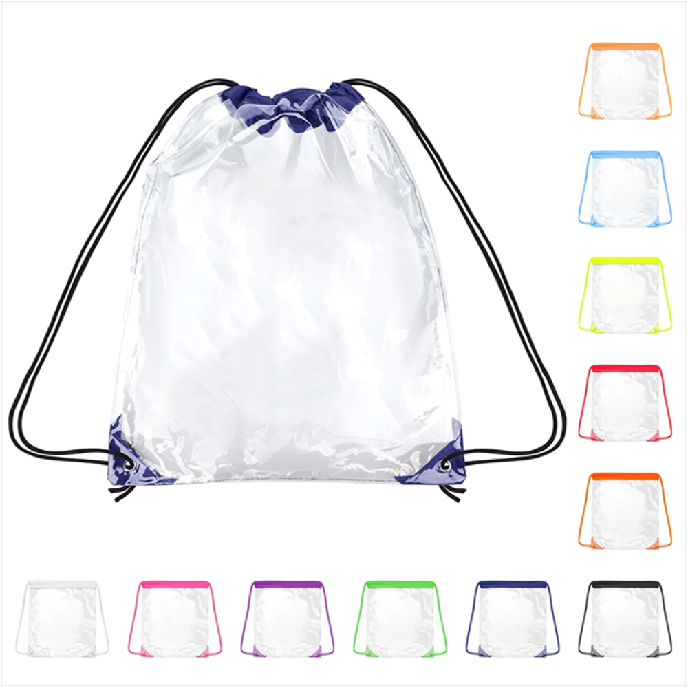 Transparent PVC Drawstring Backpack 2