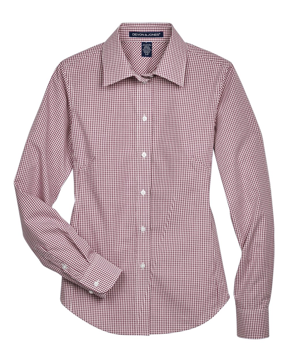 Women's Crown Collection® Gingham Check Woven Dress Shirt - D640W 8
