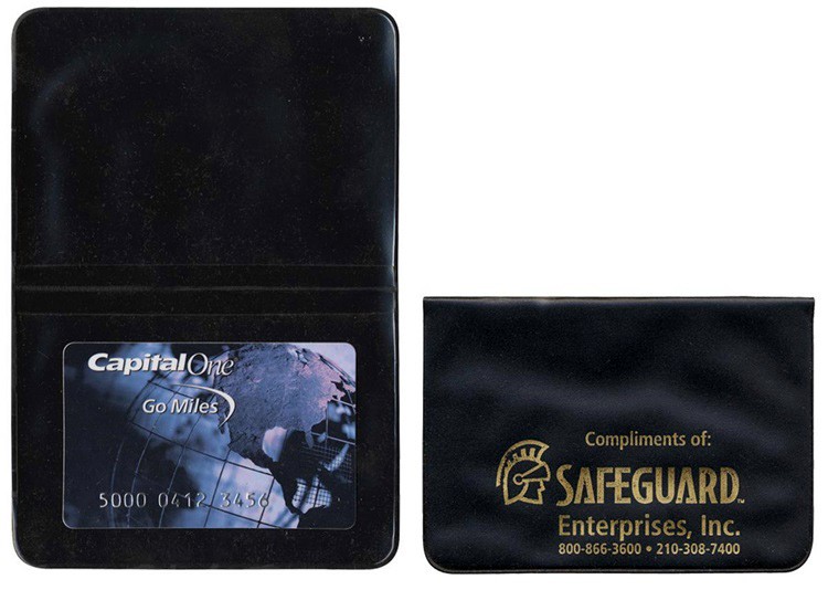Card Case with 2 clear pockets 2