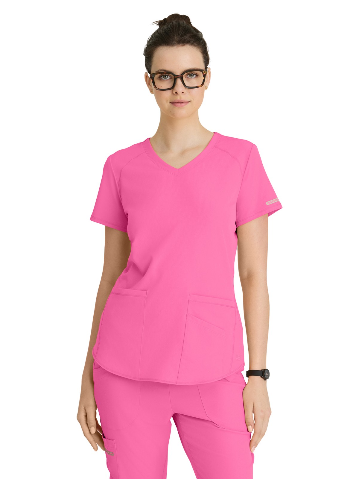 Skechers - Women's Three-Pocket Curved V-Neck Breeze Scrub Top 4