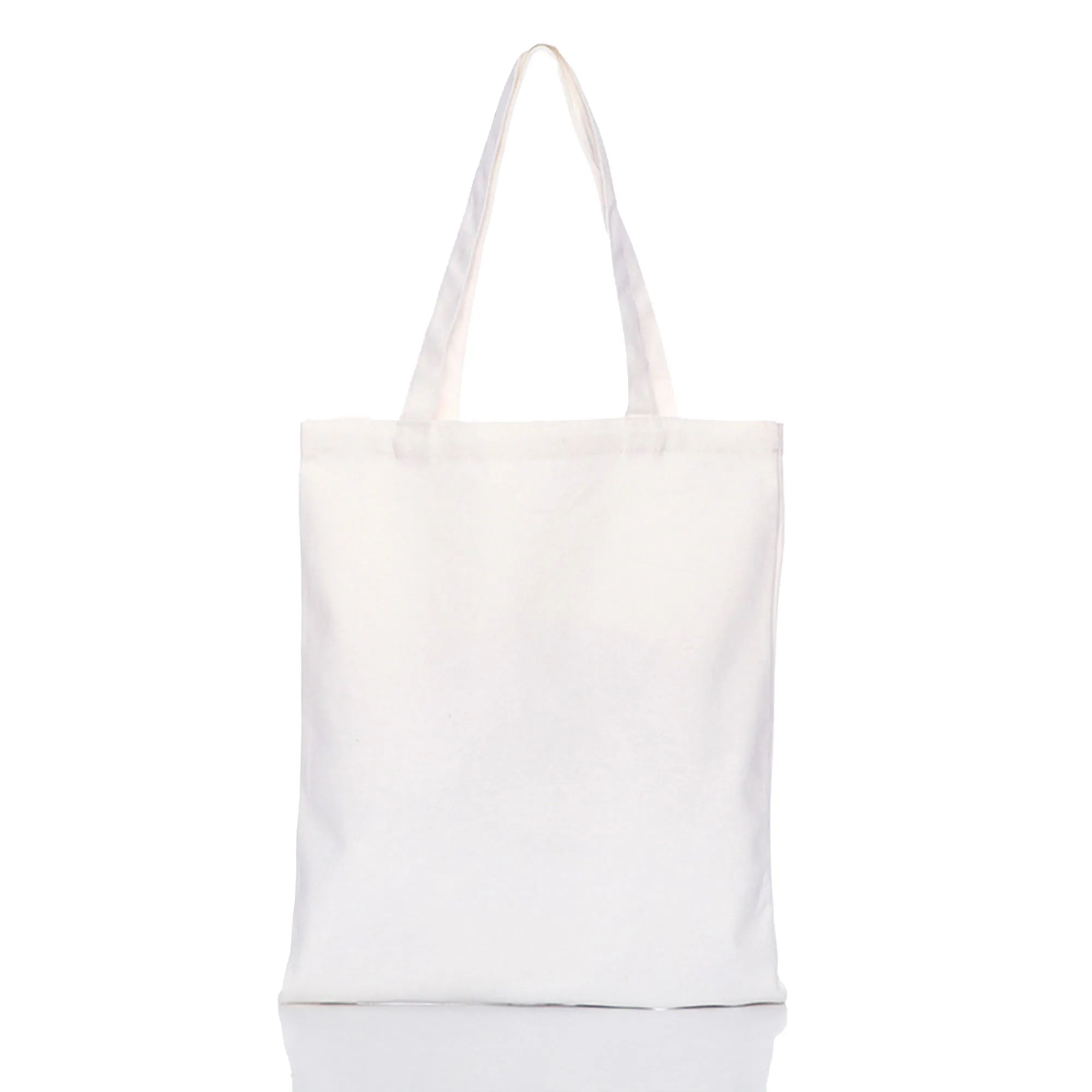 MOQ 10 Polyester Cotton Solid Color Hand-Held Canvas Bag, custom tote bag with logo imprint 11