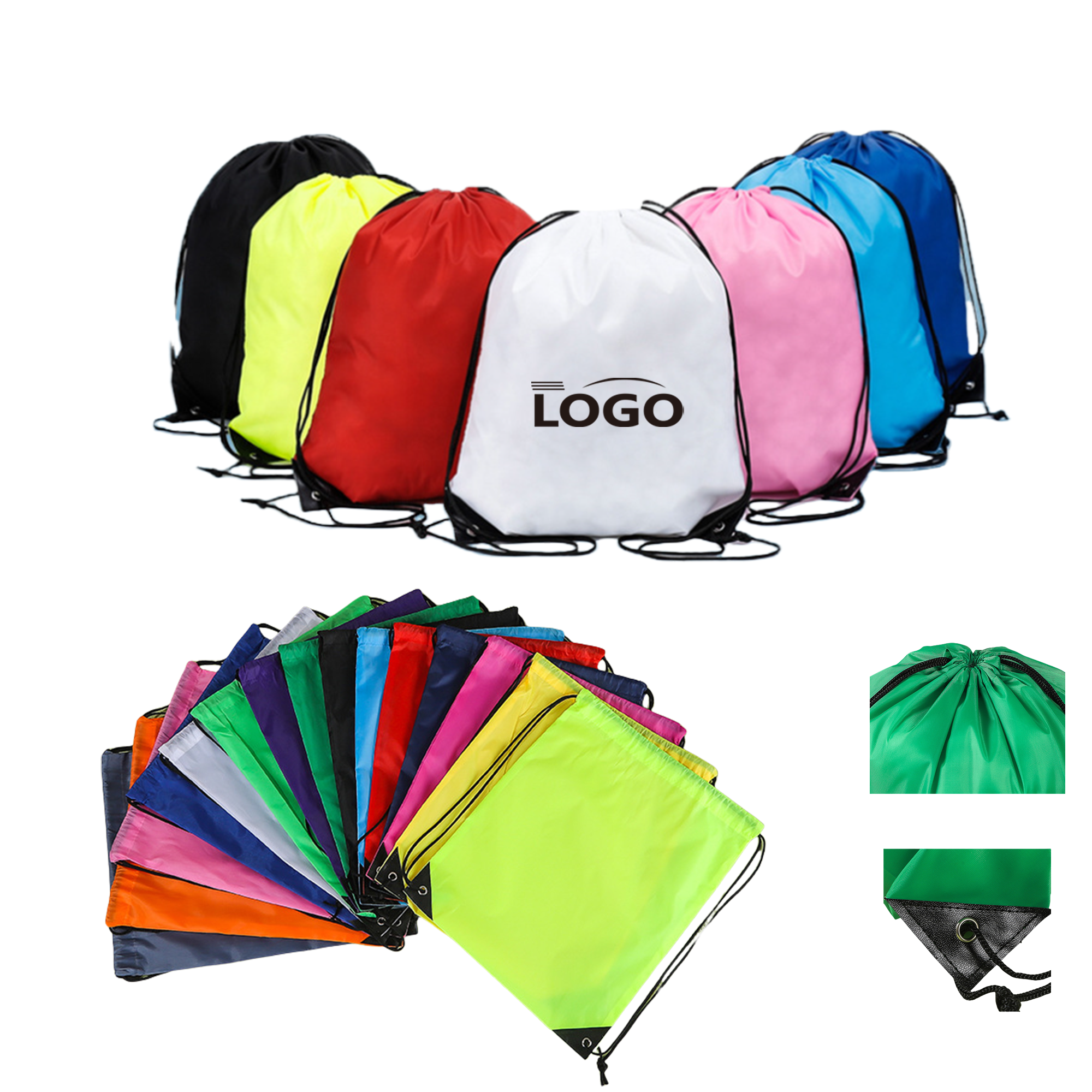 Personalized Gym String Drawstring Backpack Bag MOQ50 2
