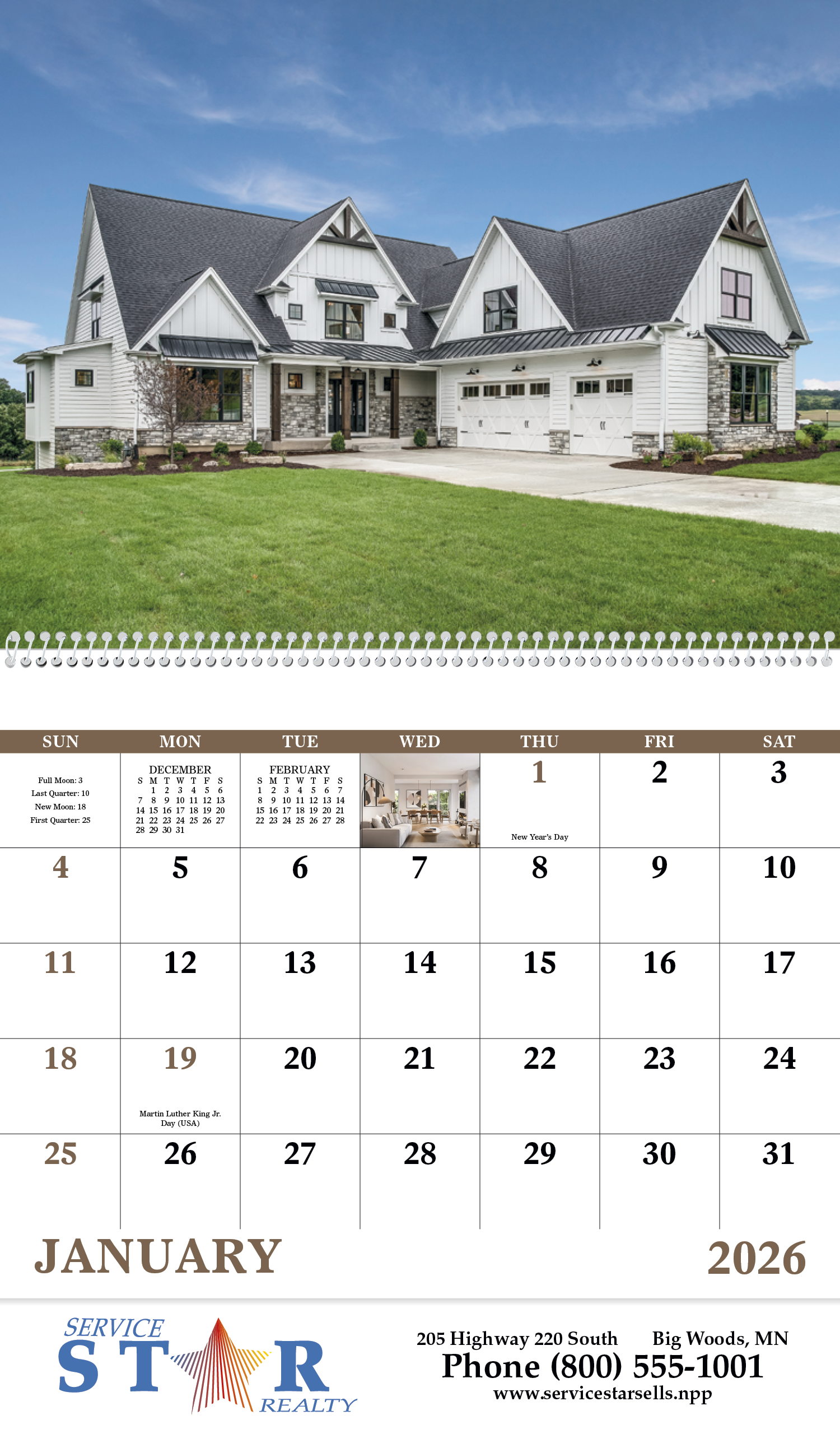 Good Value™ Welcome Home - Spiral Calendar 8