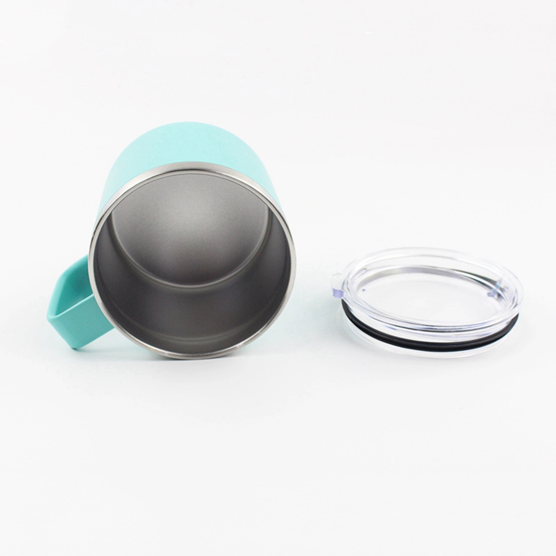 14 oz Stainless Steel Cup with Handle 19