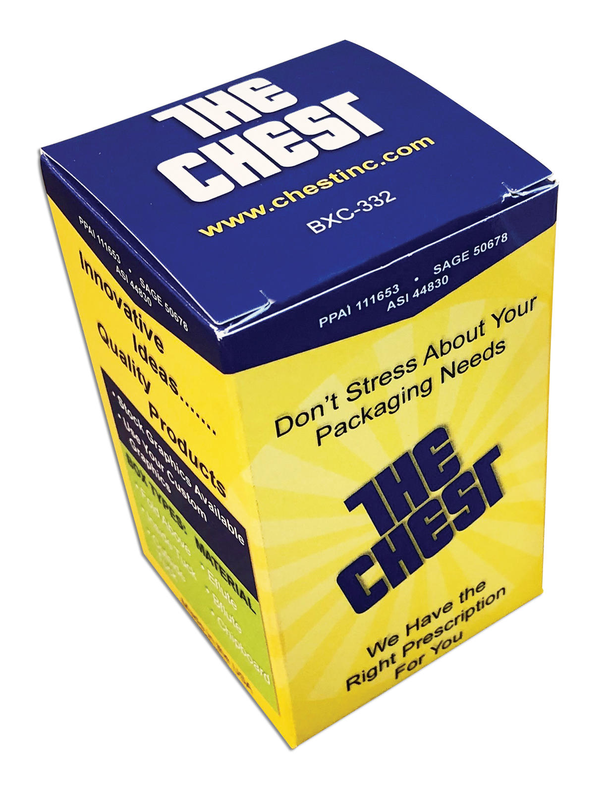 3.75" x 2.25" x 2.25" - Chipboard Box 2