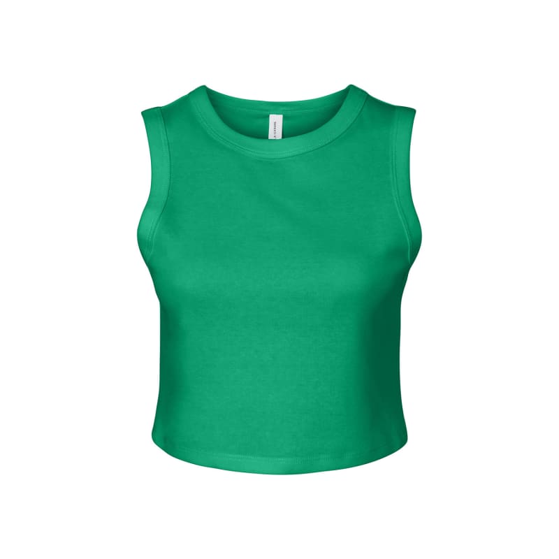 Bella + Canvas Ladies' Micro Rib Muscle Crop Tank 14