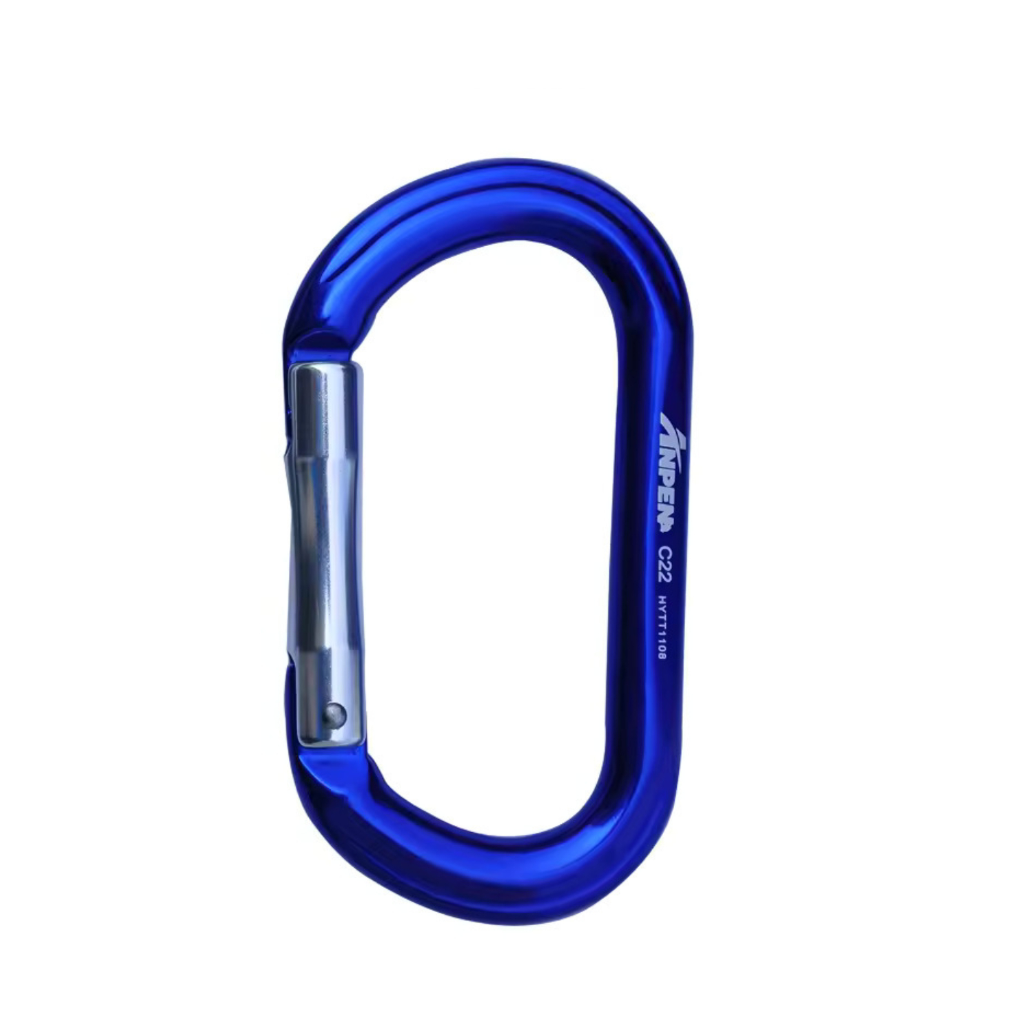 D Ring Shape Straight Gate Aluminum Carabiner 6