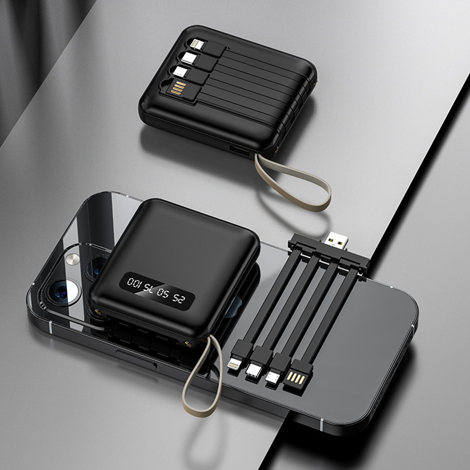 Screen Display Wireless Power Bank 3