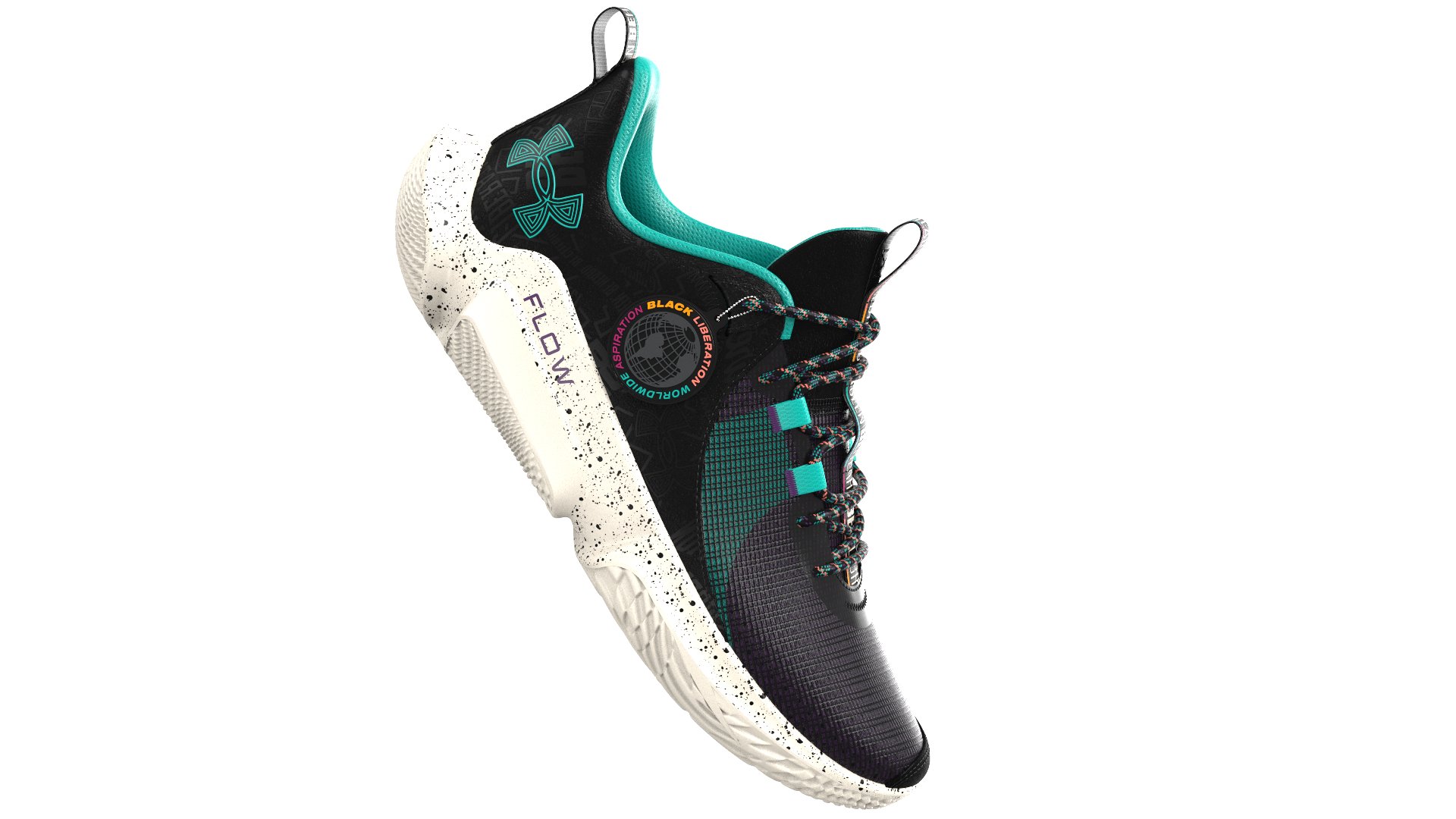 Unisex UA Flow FUTR X 2 Black History Month Basketball Shoes  2