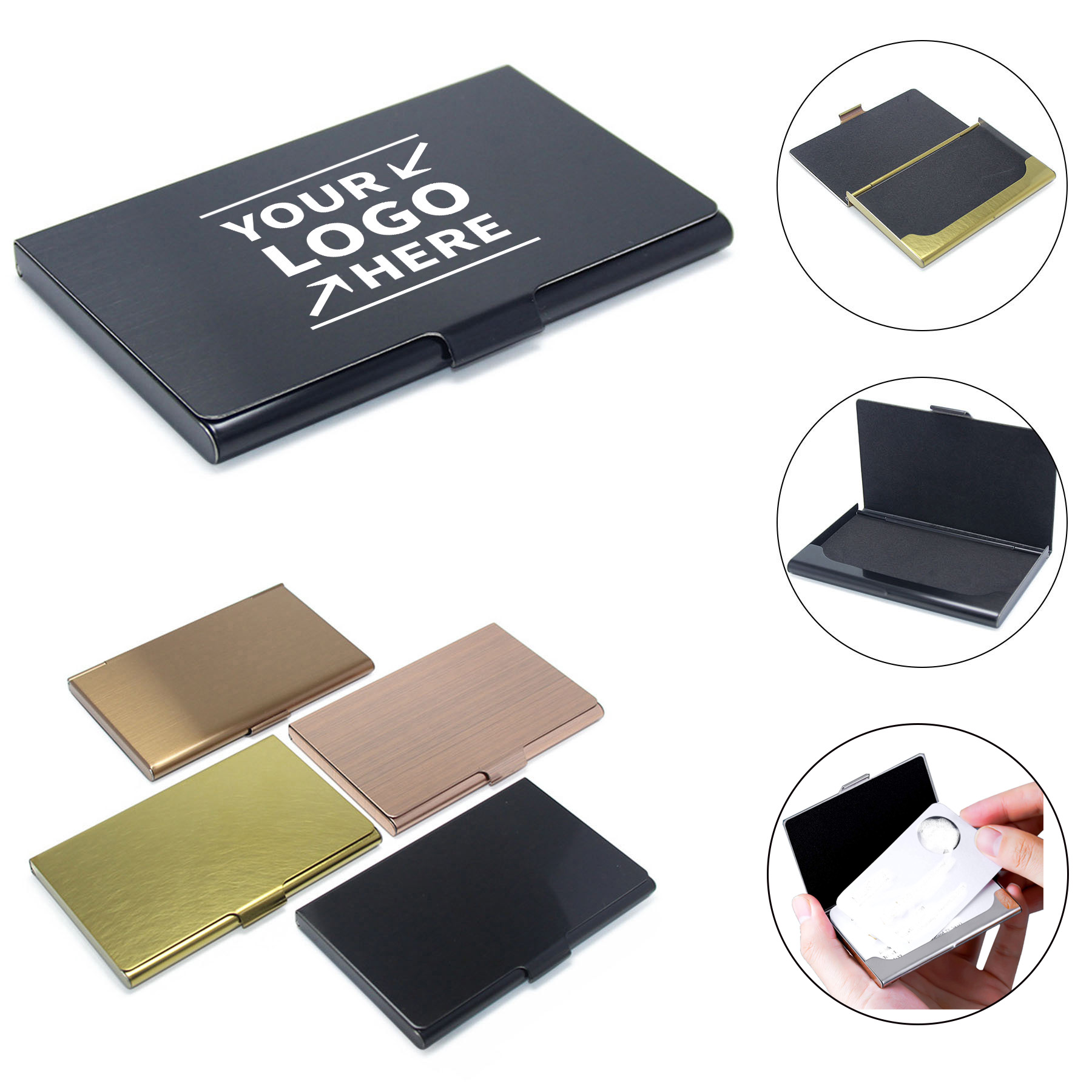 Various Metal Business Card Holder Case 2